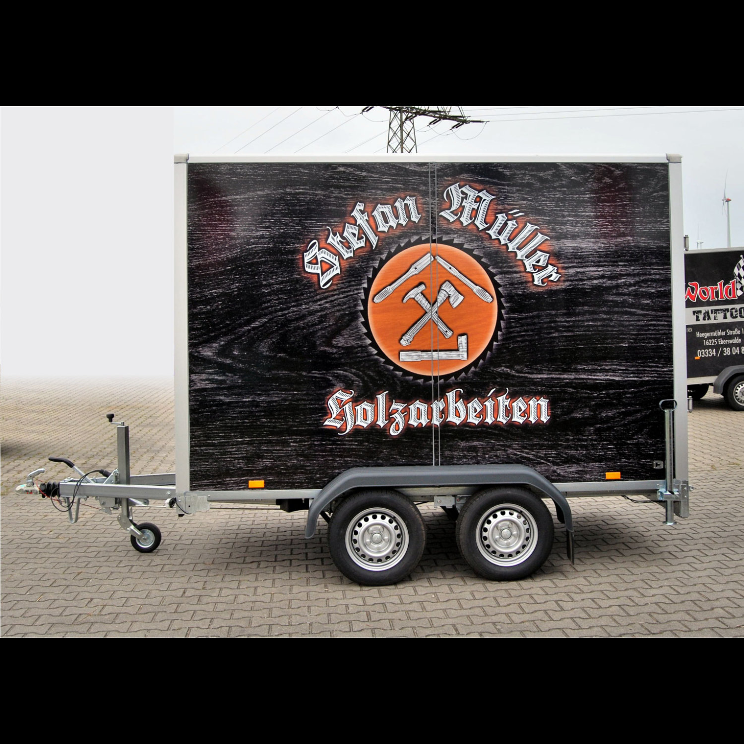 Stadt+Land Werbung Anhängerfolierung